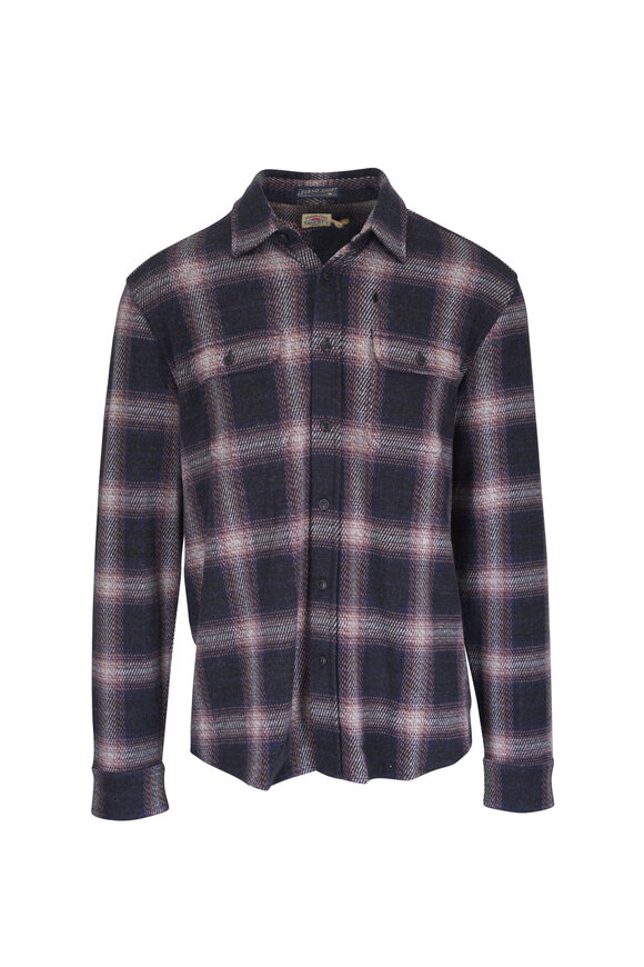 Faherty Brand Legend Storm Ombre Plaid Sweater Shirt - view 1