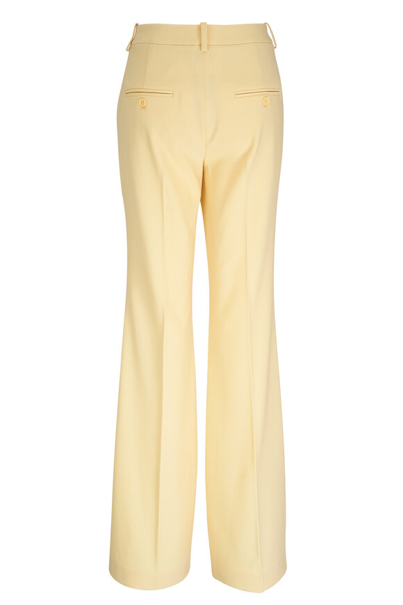 Michael Kors Collection - Haylee Parchment Stretch Pebble Crepe Flare Pant