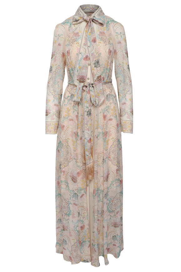 Zimmermann Rebellion Pink Floral Shirtdress