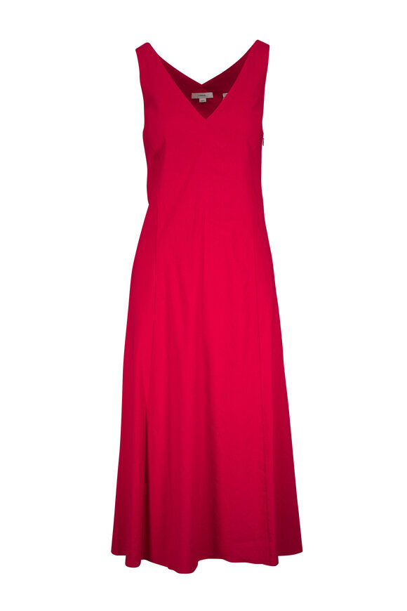 Vince Poppy V-Neckline Midi Dress