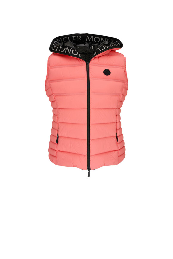 Moncler Aliterse Pink Hooded Down Vest