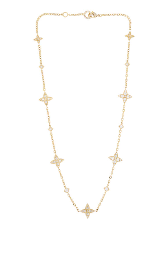 Mariani 18k Yellow Gold Diamond Short Lucilla Necklace
