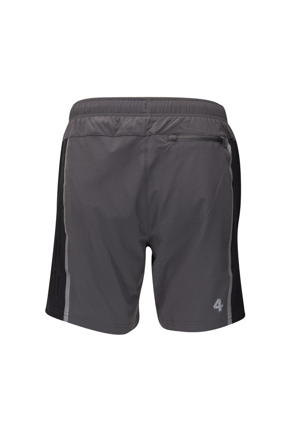 Fourlaps - Bolt Charcoal Gray Performance Shorts