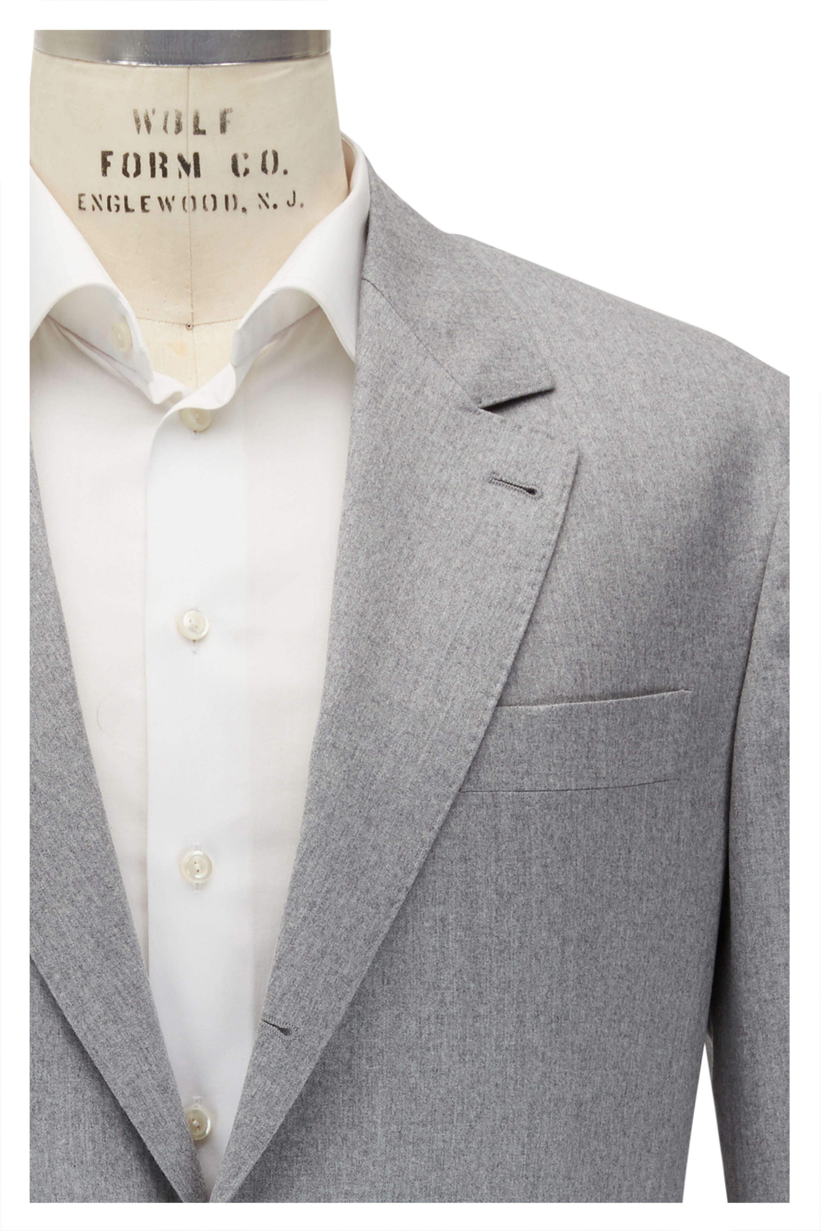 Brunello Cucinelli - Light Gray Wool Suit