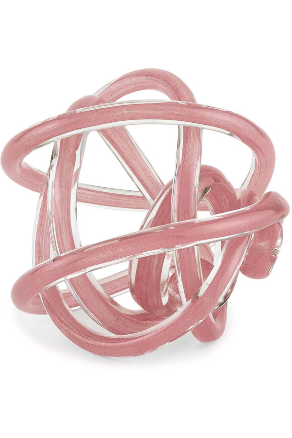 Tizo Handblown Glass Knot Pink