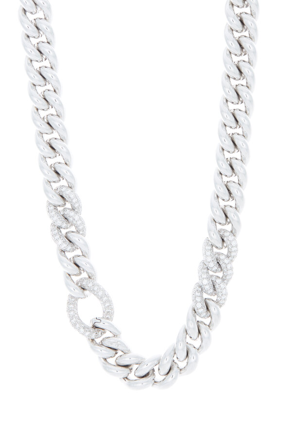 Pomellato - 18K White Gold Diamond Necklace