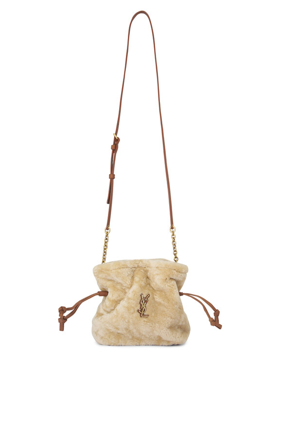 Saint Laurent Mini Jamie Natural Shearling Shoulder Bag - view 1