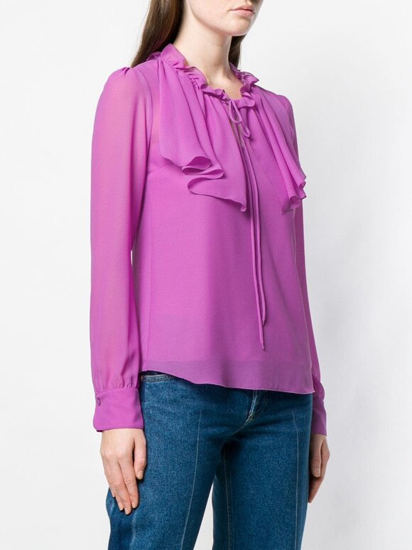 See by Chloé - Striking Purple Keyhole Front Blouse