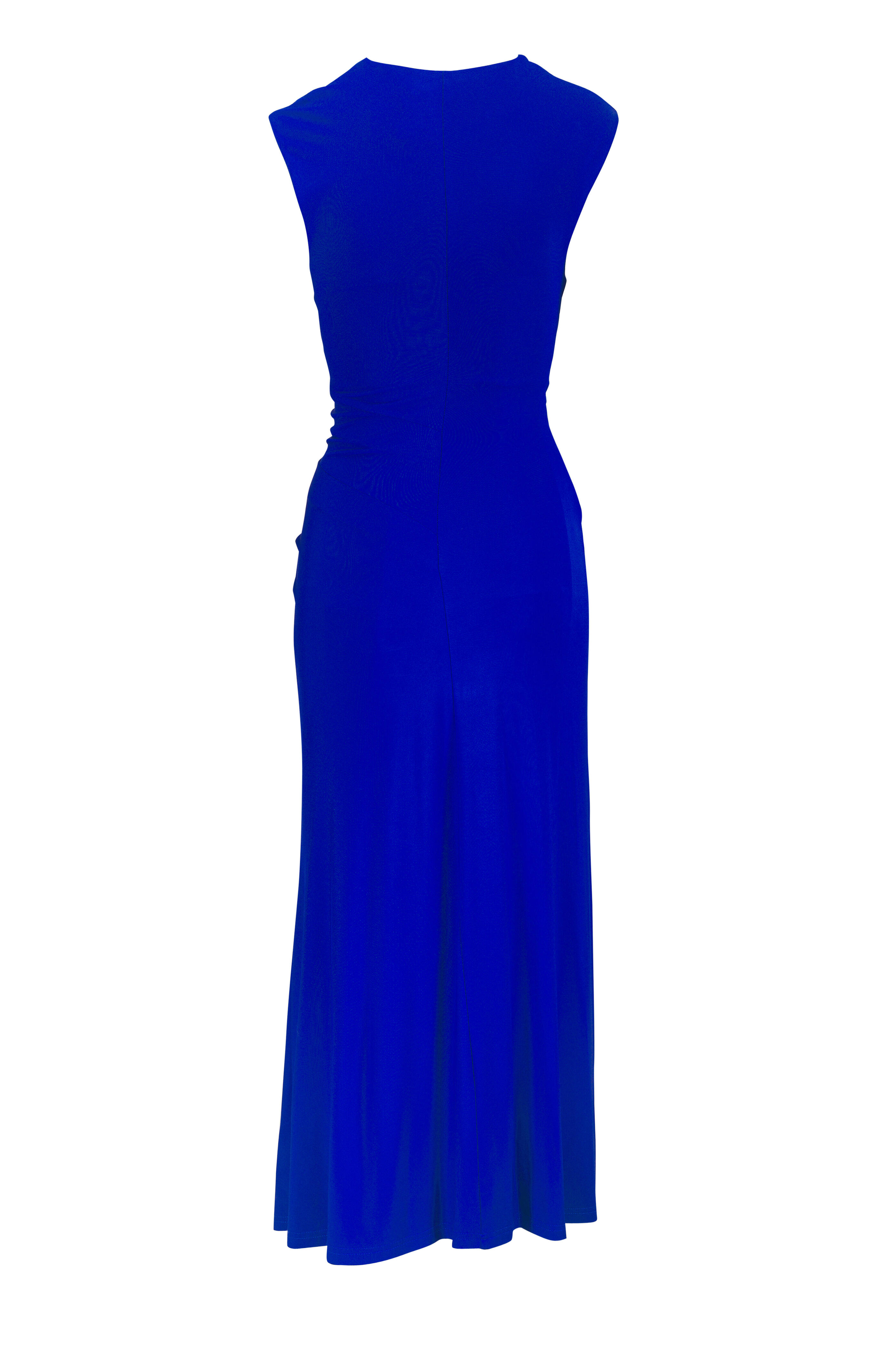Simkhai - Acacia Royal Blue Draped Jersey Midi Dress - view 4