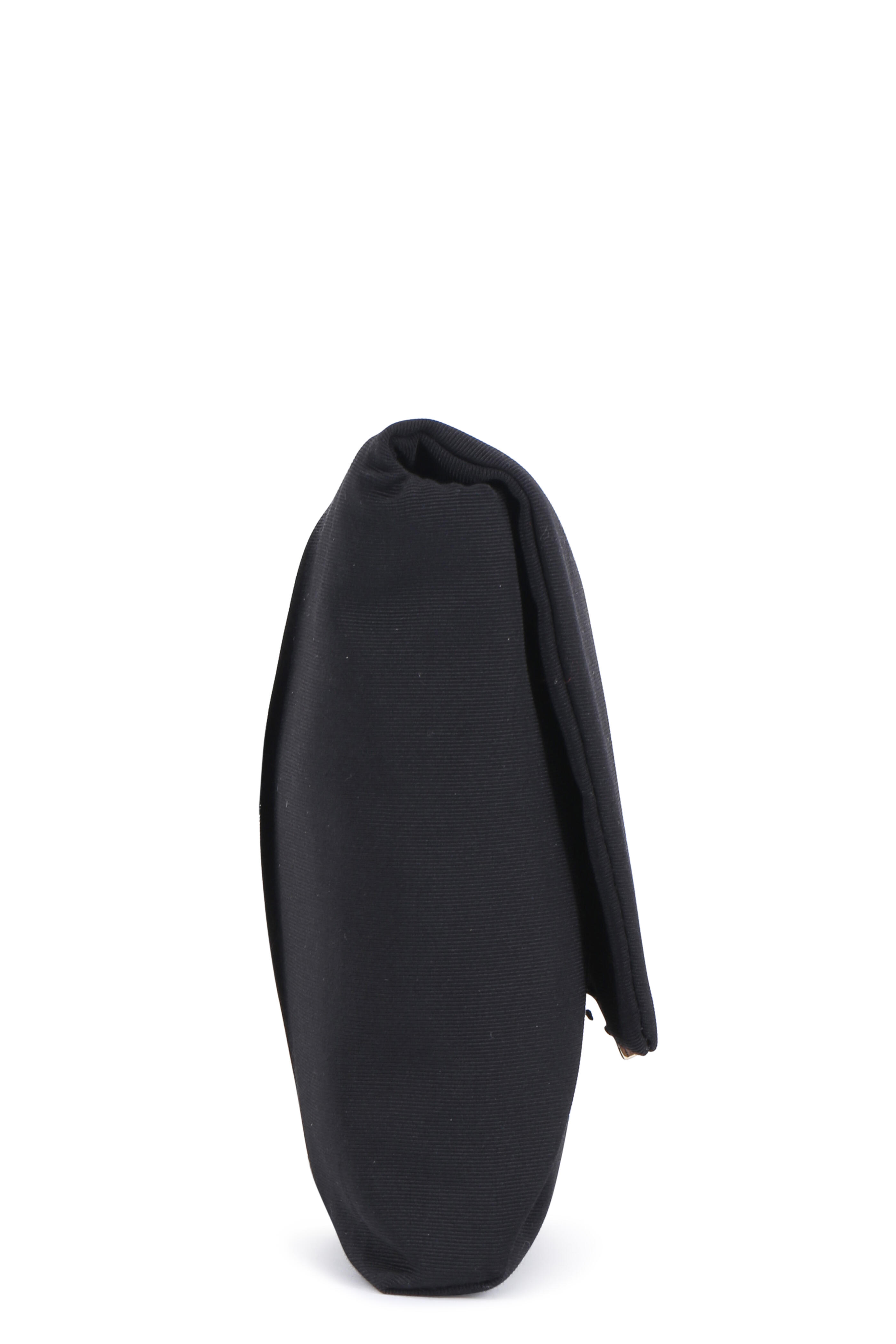 Lanvin - Mai Tai Black Woven Jacquard Evening Clutch