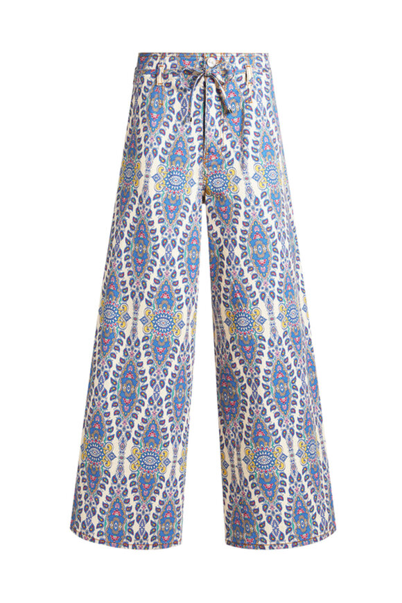 Gabriela Hearst - Camel Wool Wide Leg Belted Pant