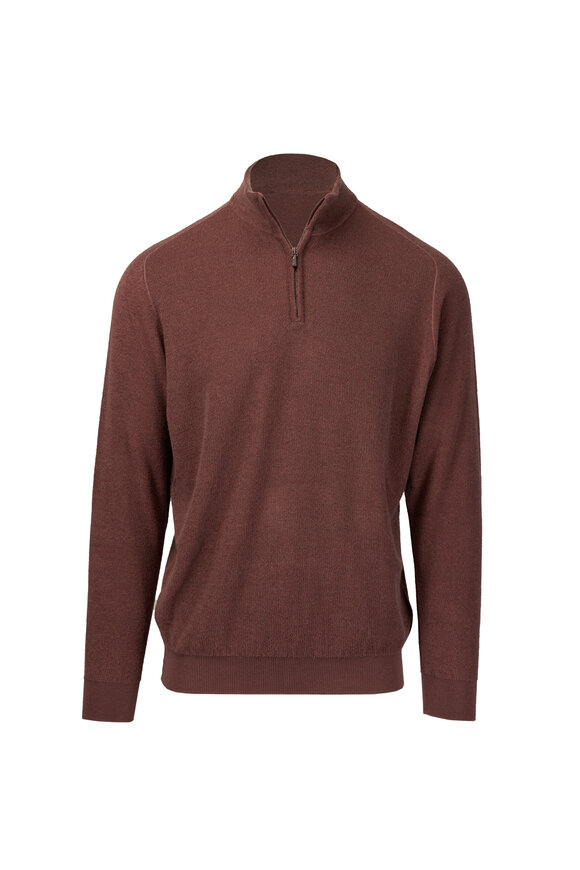 Colombo Terracotta Mock Neck Sweater - view 1