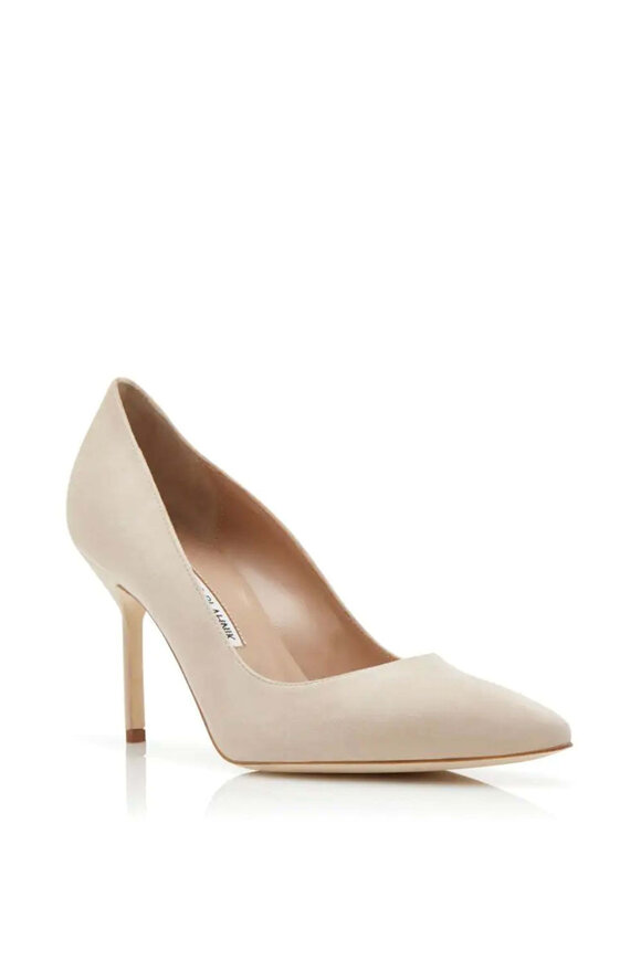 MANOLO BLAHNIK ベージュ パンプス36.5 Manolo Blahnik Green Leaf Sandal Heels (IT 36.5) — sororité.