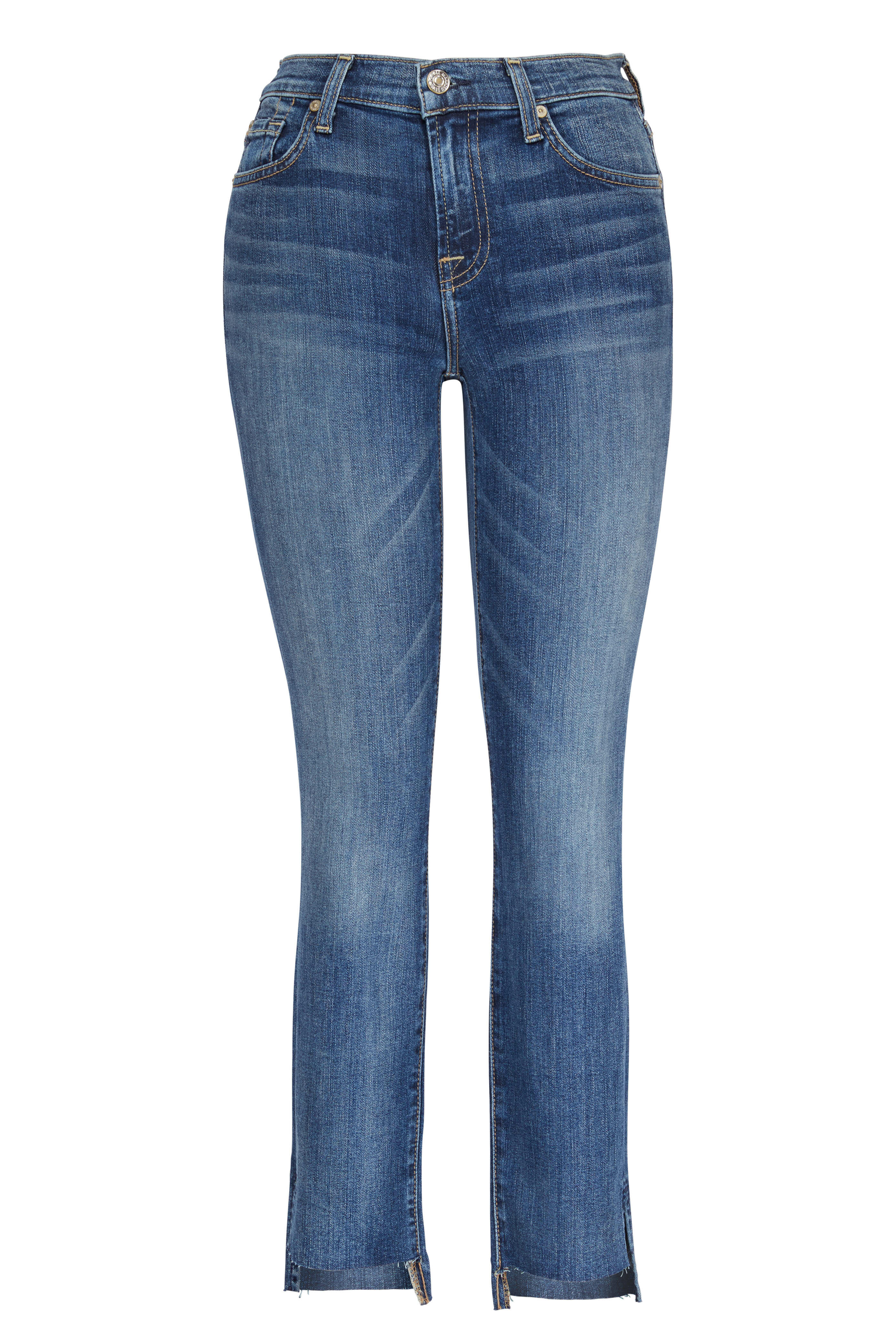 7 For All Mankind - (B)air Roxanne Authentic Luck Step Hem Jean