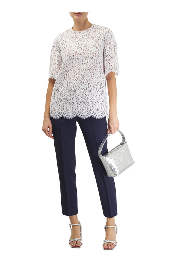 Michael Kors Collection - White Lace Oversized Tee