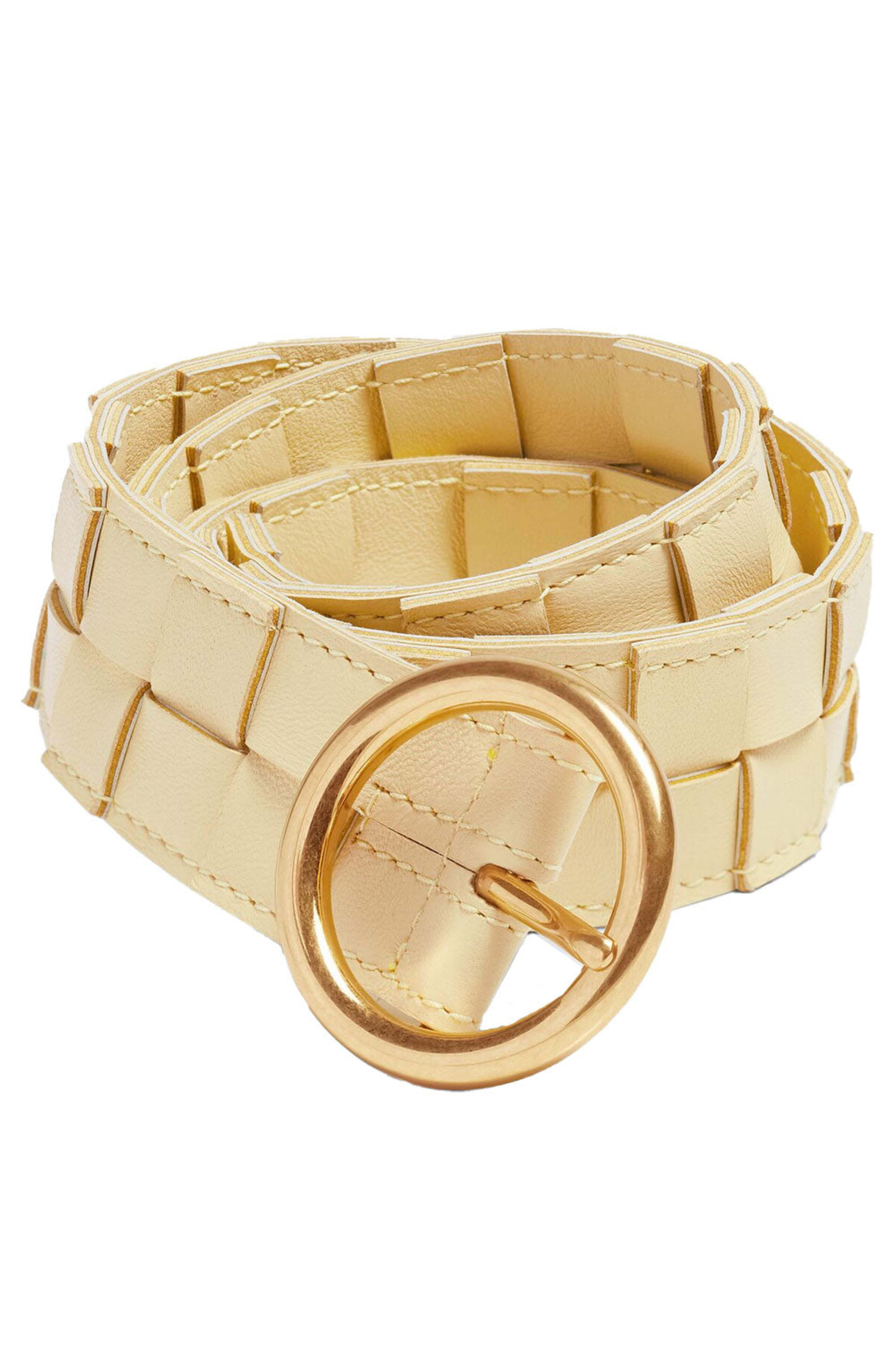 Bottega Veneta - Maxi Intreccio Belt in Butter