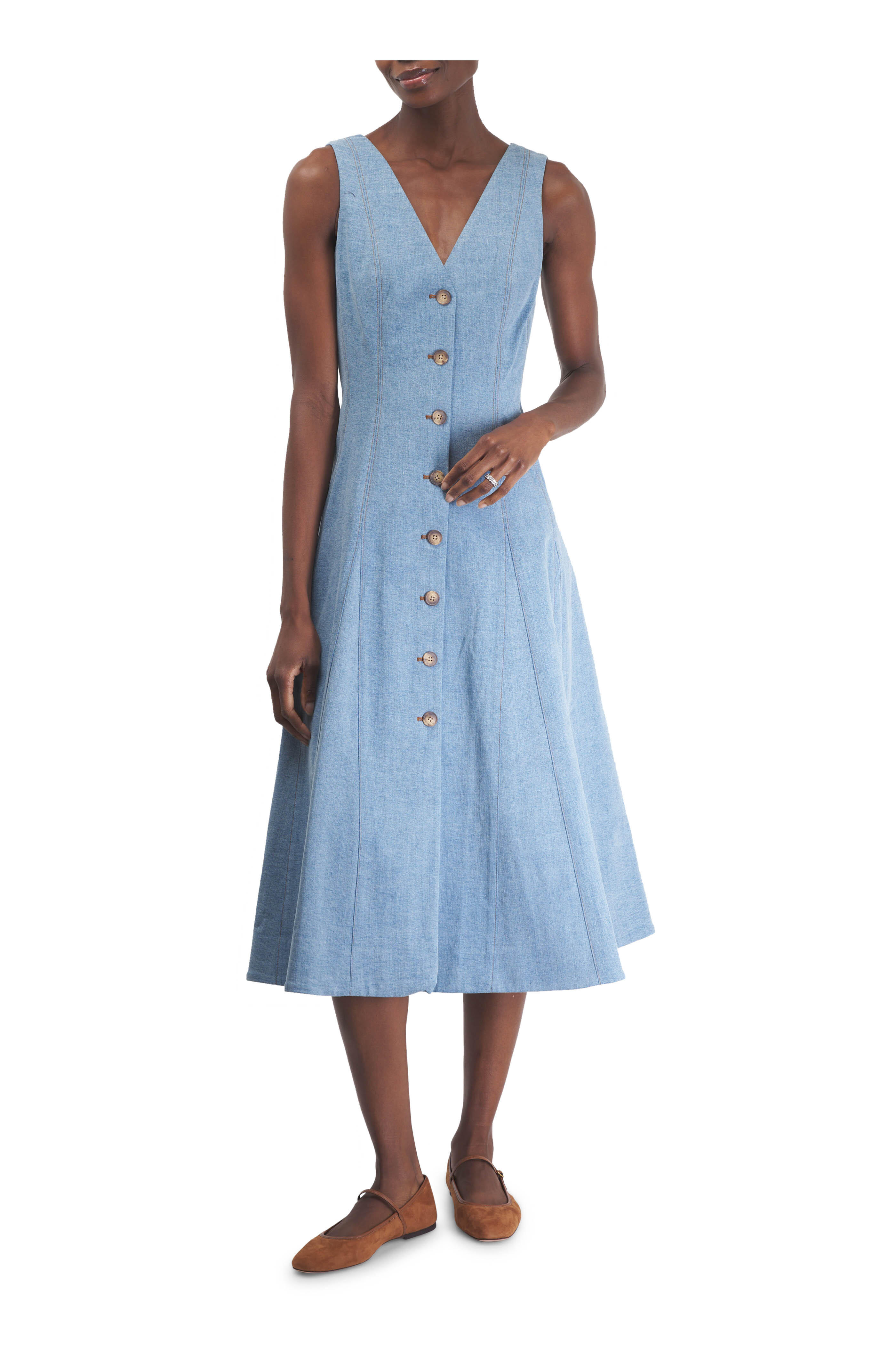 Loewe - Oak Soft Leather Ballerina Flat