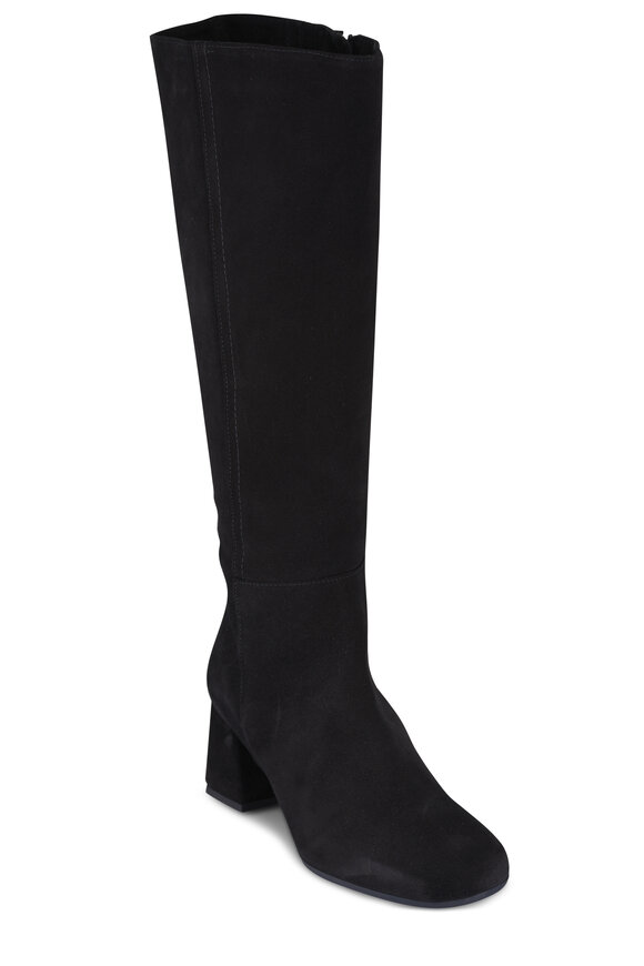 La Canadienne Jaxson Black Suede Tall Boot, 60mm - view 1