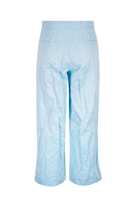 Odeeh Sky Blue Duchesse Jacquard Pant - view 3