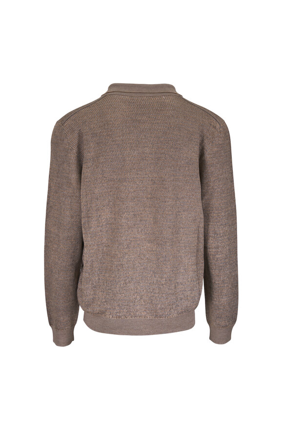 Loro Piana Light Gray Wool Polo - view 2
