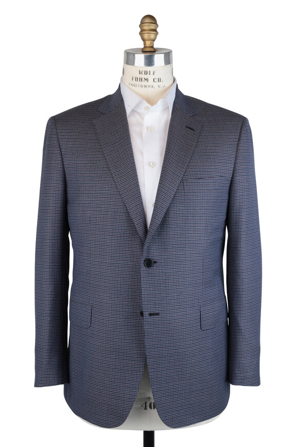 Brioni - Blue & Sapphire Wool Neat Sportcoat 