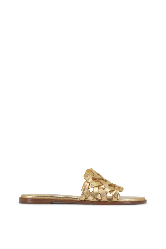 Gianvito Rossi - Amalfi Gold Flat Sandal