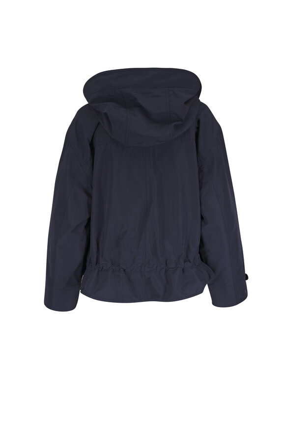 Brunello Cucinelli Navy Taffeta Monili Jacket - view 3