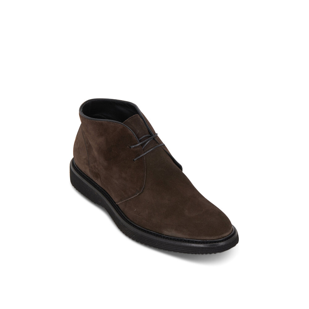 Trask Ralston Charcoal Gray Suede Desert Boot