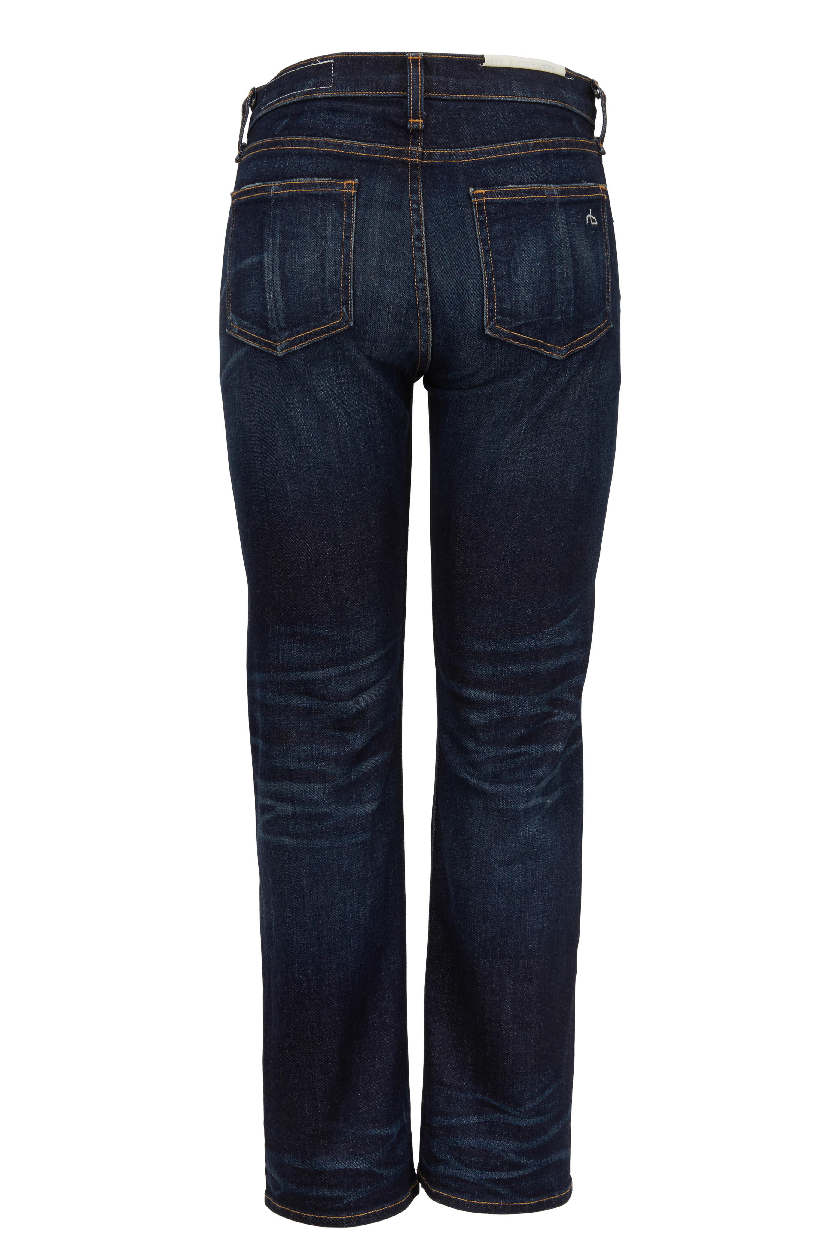 Rag & Bone - Crop Straight Leg Jeans