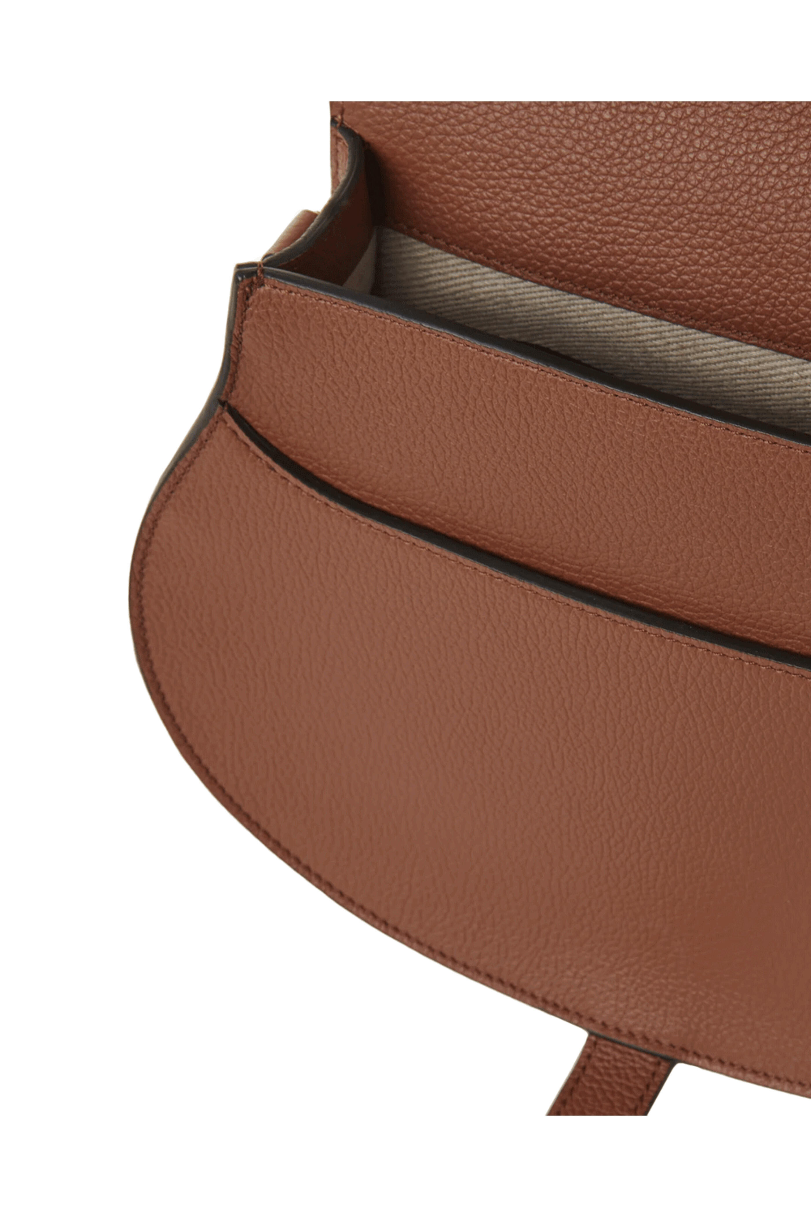 Chloé - Marcie Tan Leather Saddle Bag