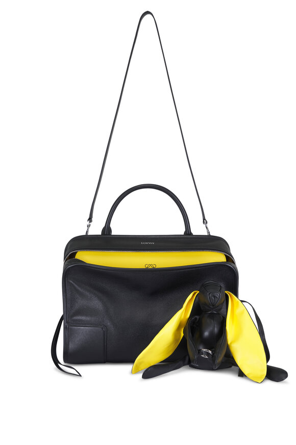 Loewe Large Amazona 180 Lazy Dog Leather Top Handle Bag - view 7