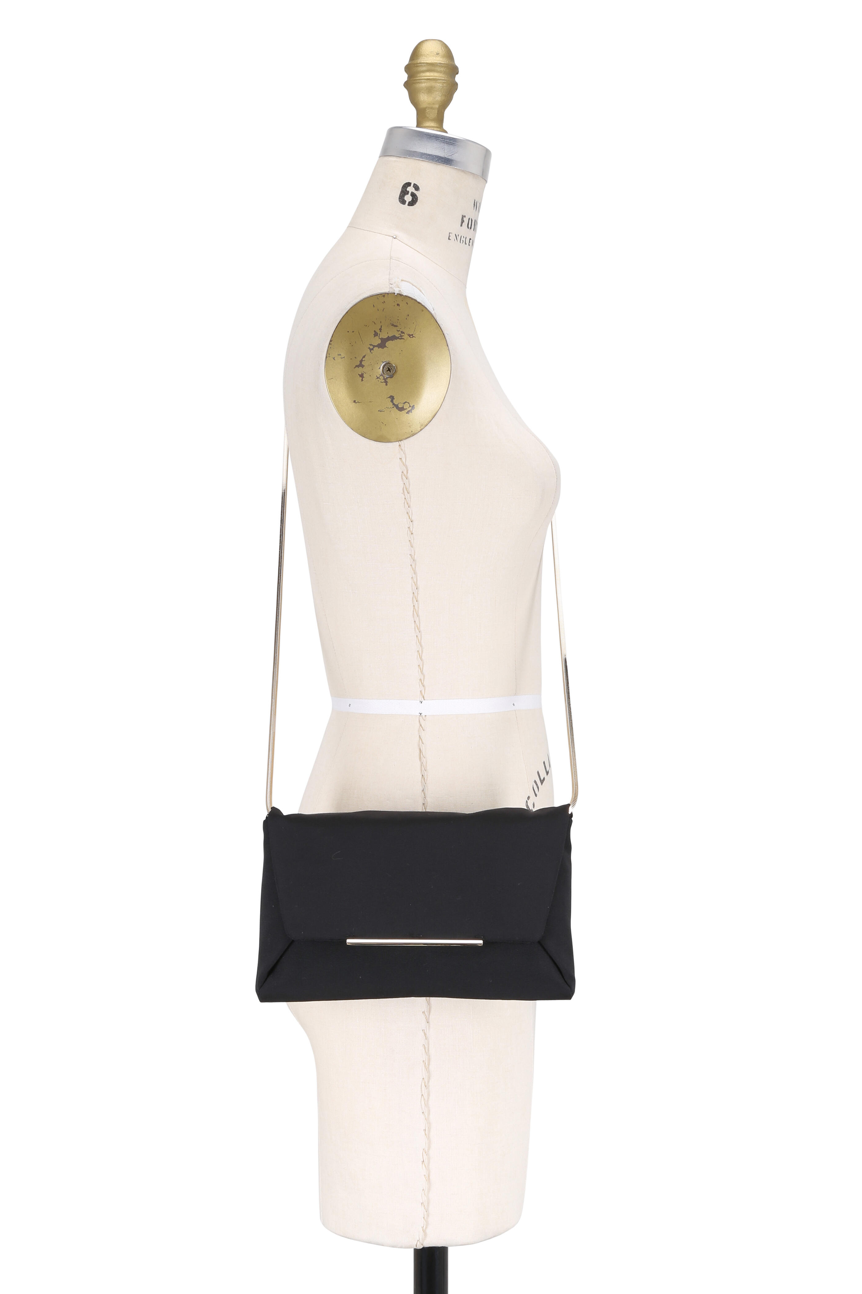 Lanvin - Mai Tai Black Woven Jacquard Evening Clutch