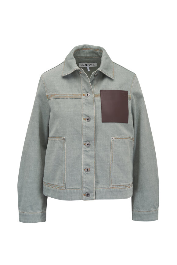 Loewe - Khaki Green Tailored Wool Jacket | Mitchell Stores