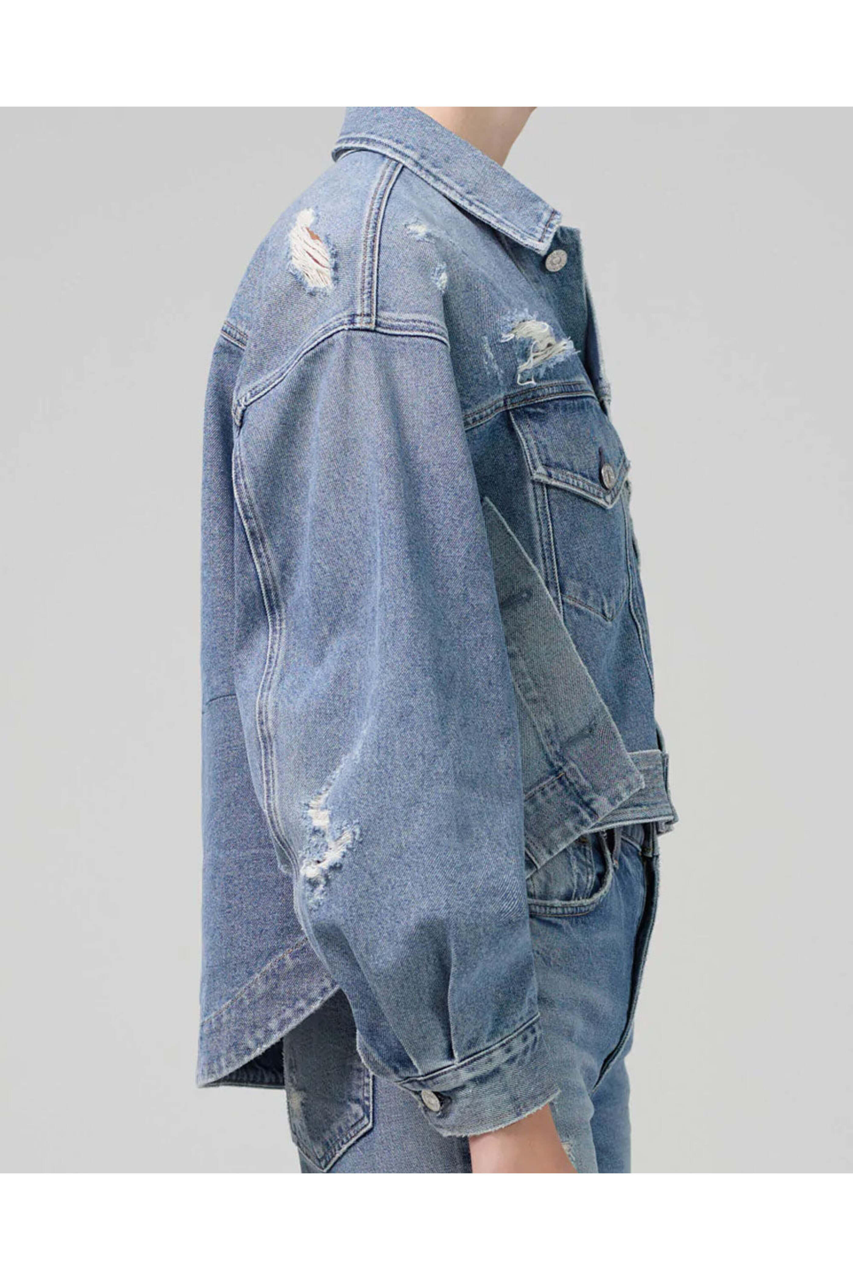Citizens of Humanity - Yael Reworked Denim Jacket in Dove