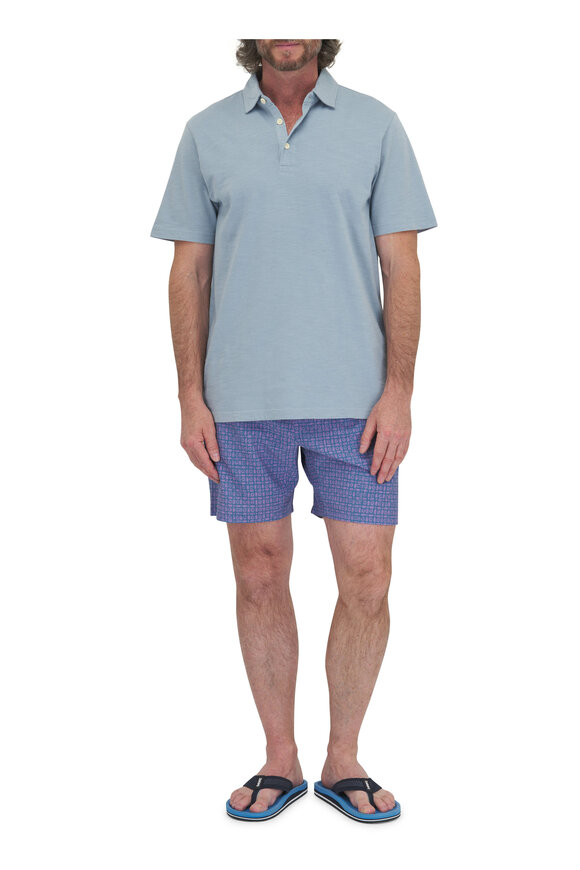 Faherty Brand - Shorelite Bluebell Flare Geo Print Active Shorts 