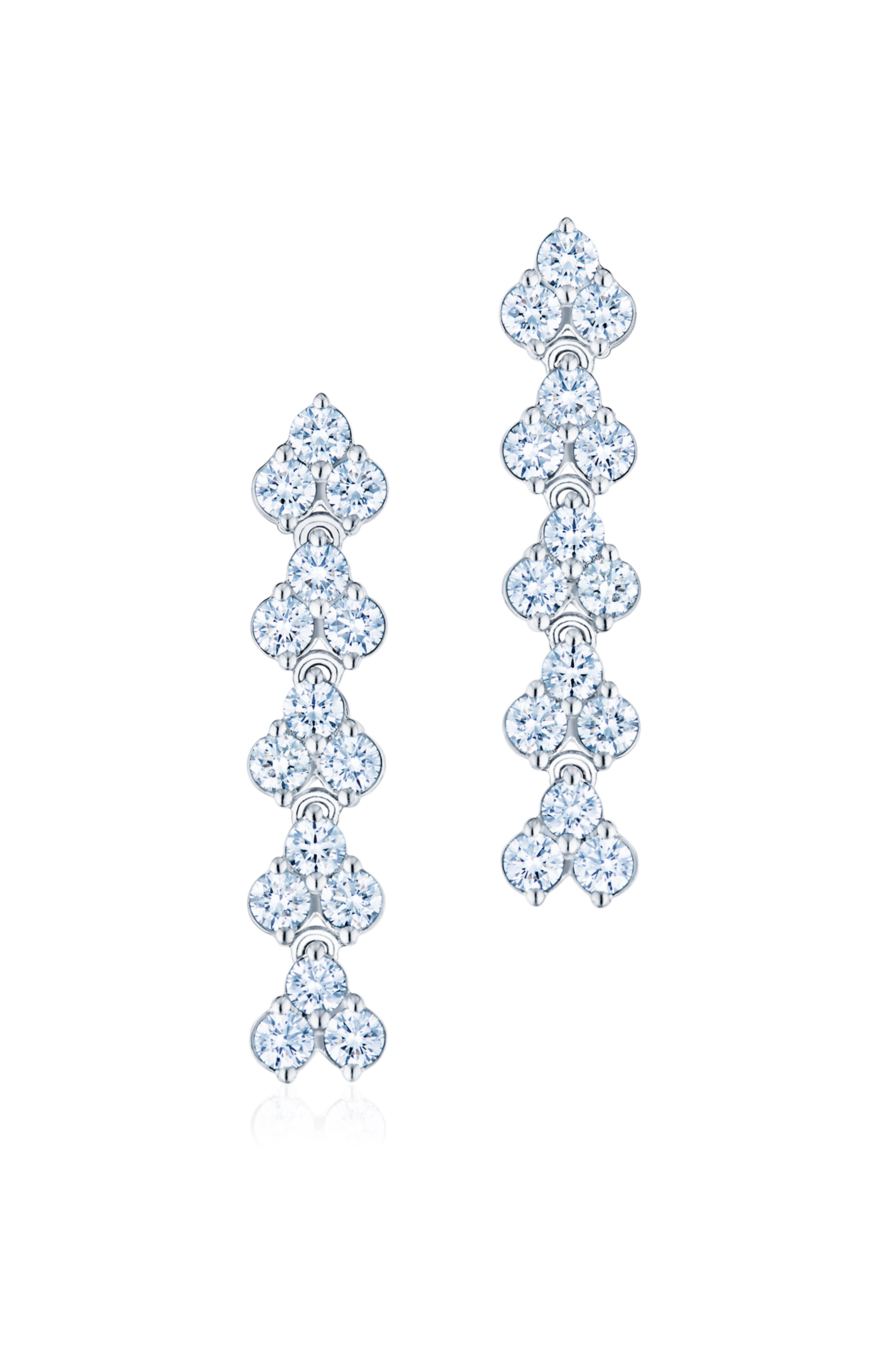 Kwiat - Cluster Diamond Trio Drop Earrings