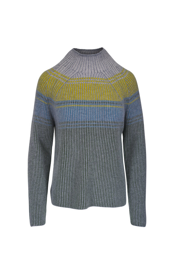 Kinross Highland Kodak Multi Plaited Rib Sweater - view 1
