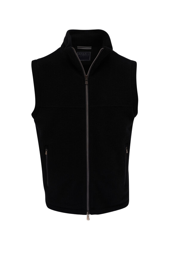 Fedeli - Black Cashmere Vest 