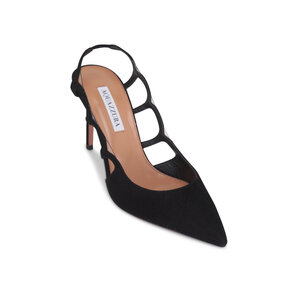 ina_nameless stand & anulus & MoonRider黒 Aquazzura Divine Mesh Crisscross Platform Sandals | Neiman Marcus