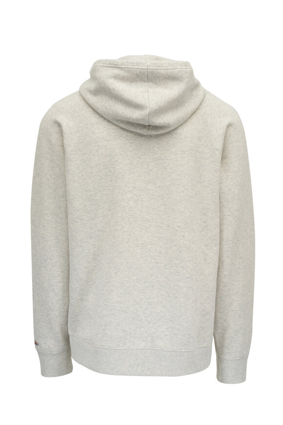 Faherty Brand - High Standard Ivory Heathered Fleece Hoodie