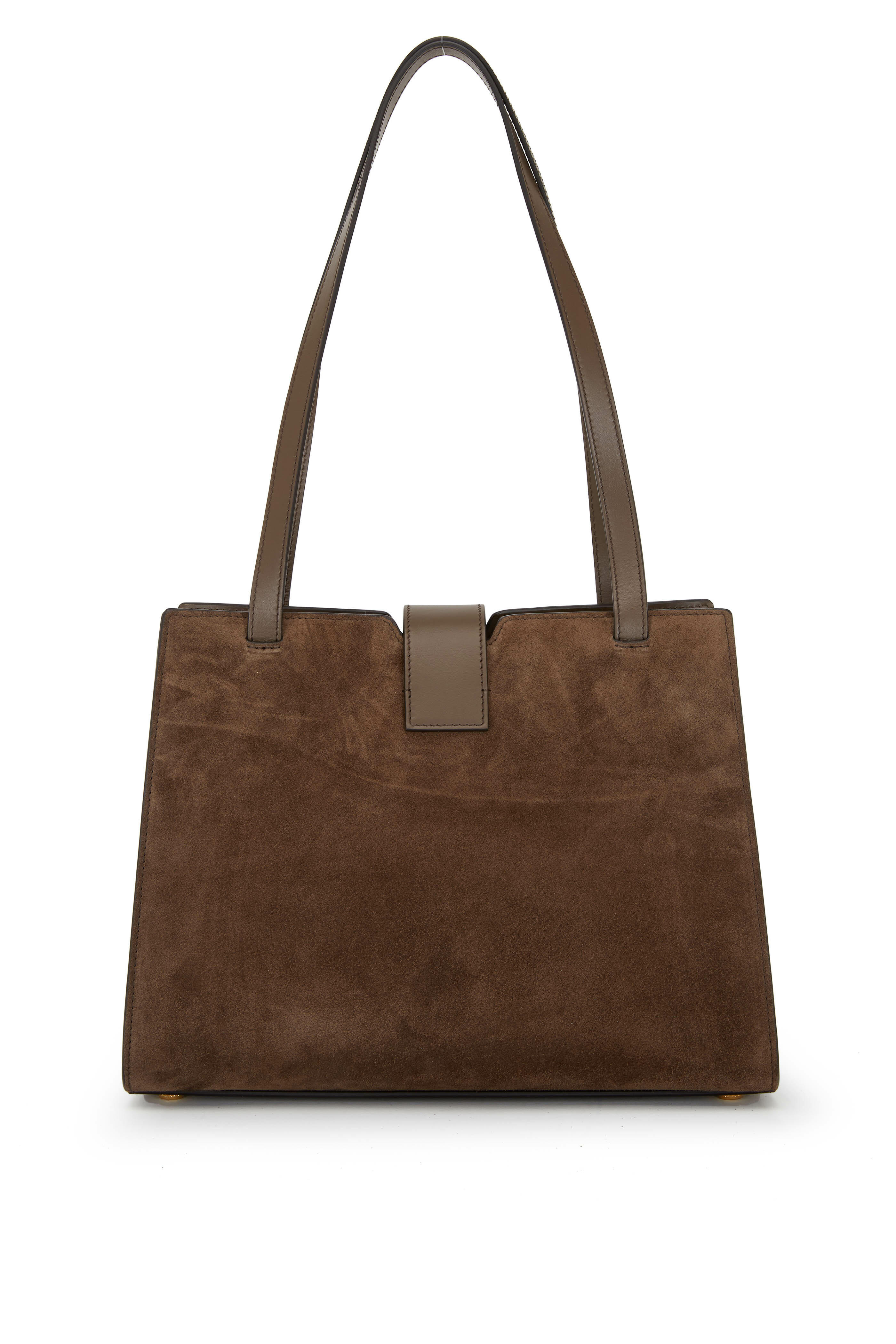 TOM FORD スエード レザー ショルダーバッグ ブラウン TOM FORD スエード ショルダーバッグ | ブラウン | FARFETCH JP