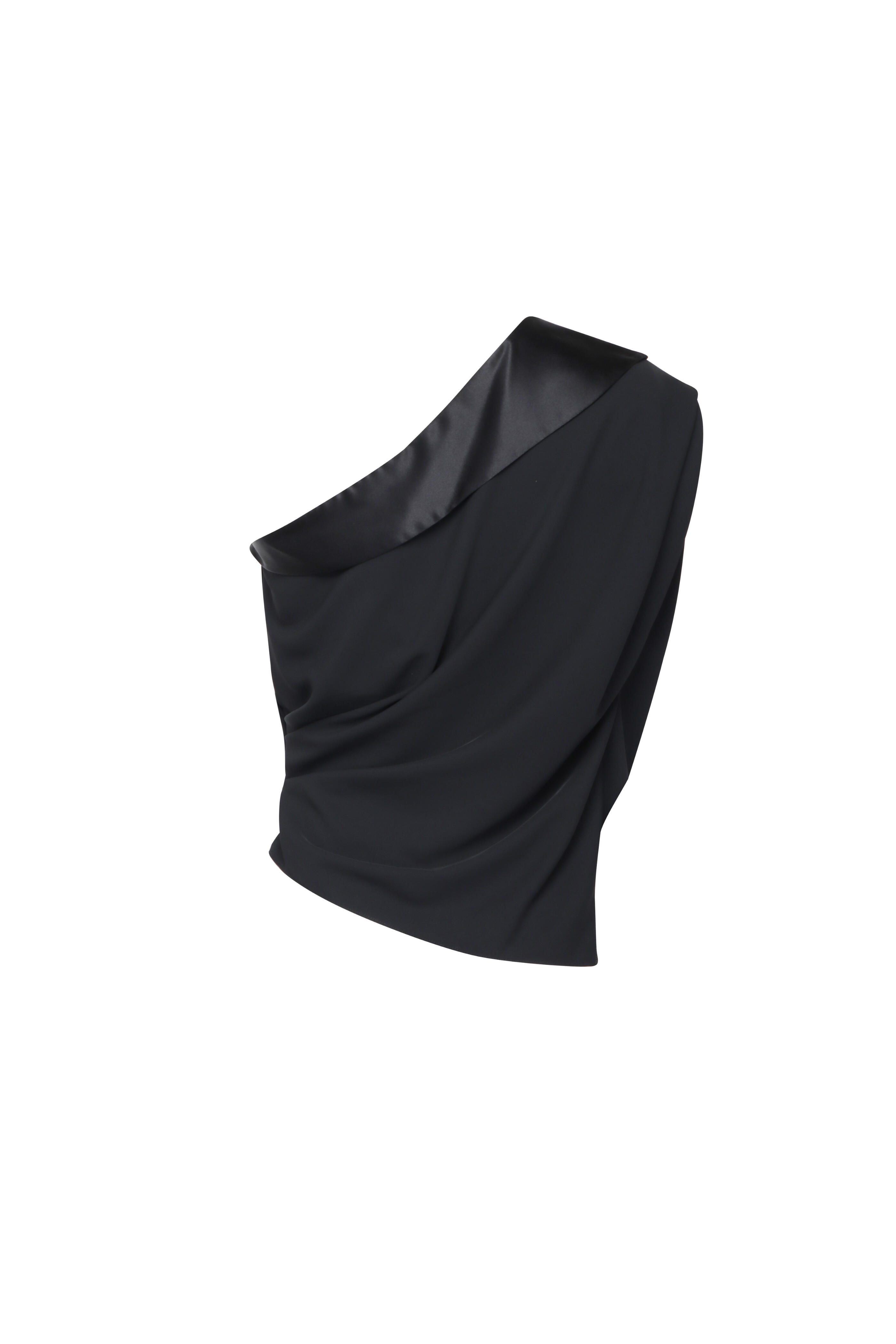 The Sei - Black Asymmetrical Blouse