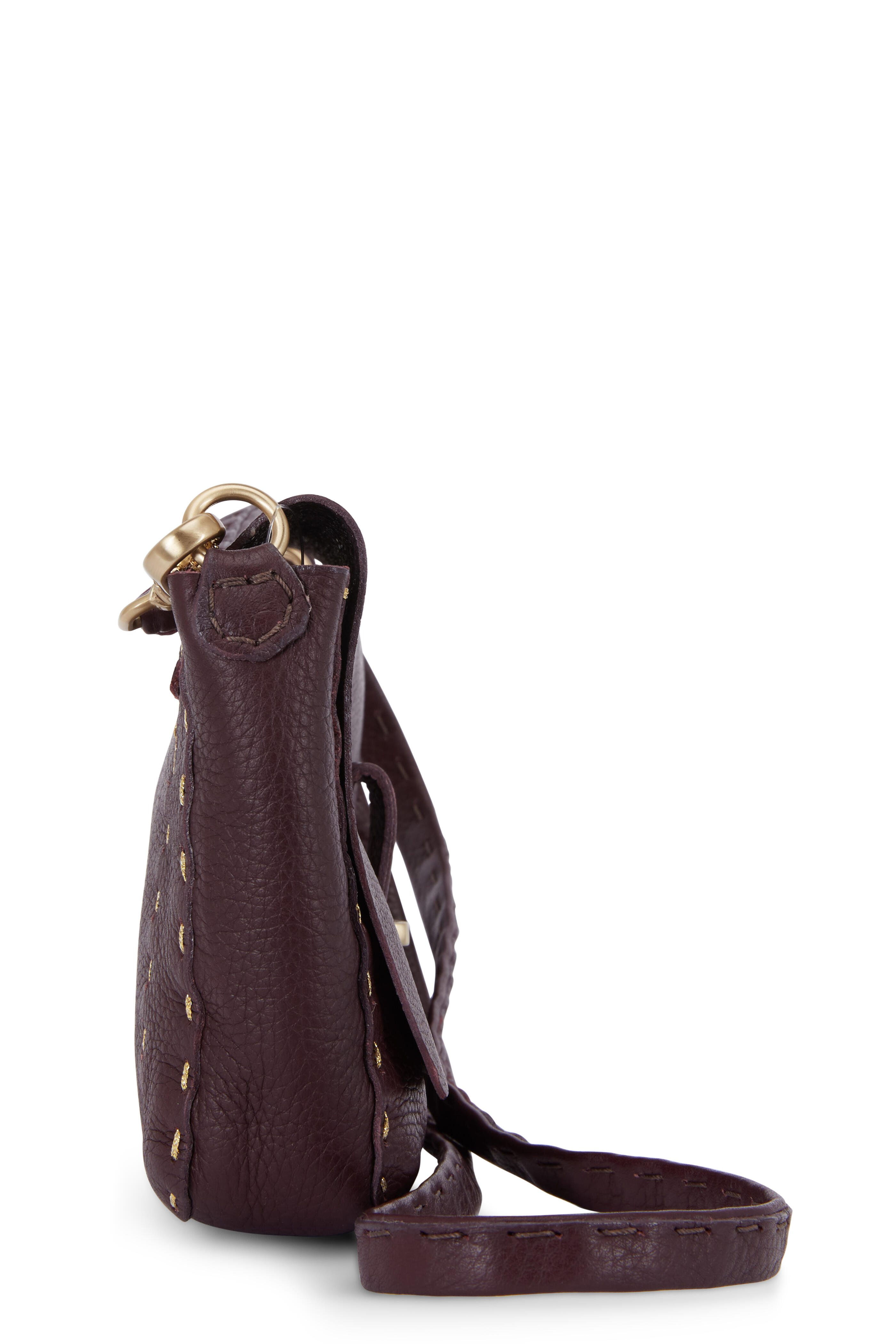 Henry Beguelin - Pochette Simply Band Wine Small Shoulder Bag