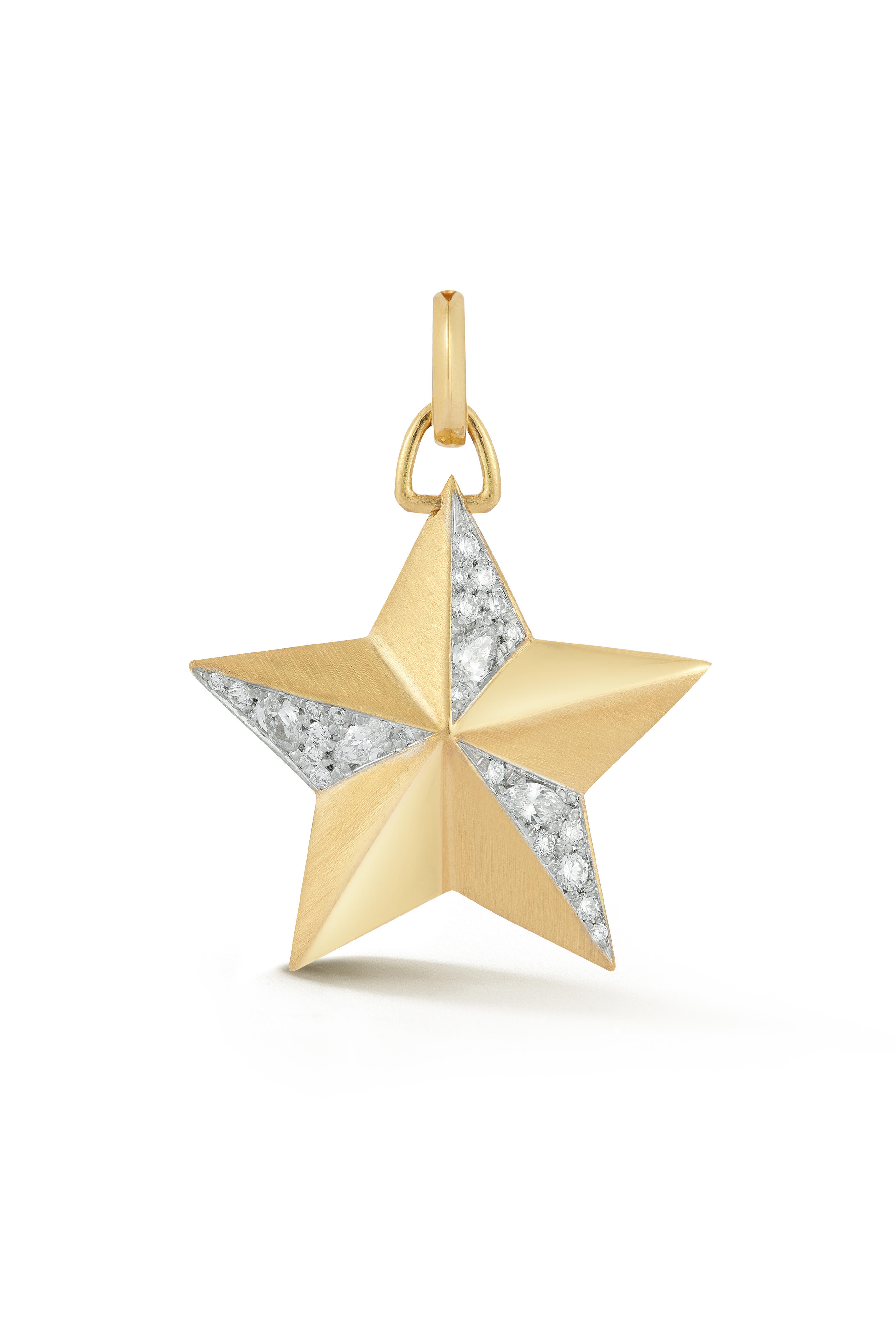 Jade Trau - 18k Yellow Gold Diamond Star Charm