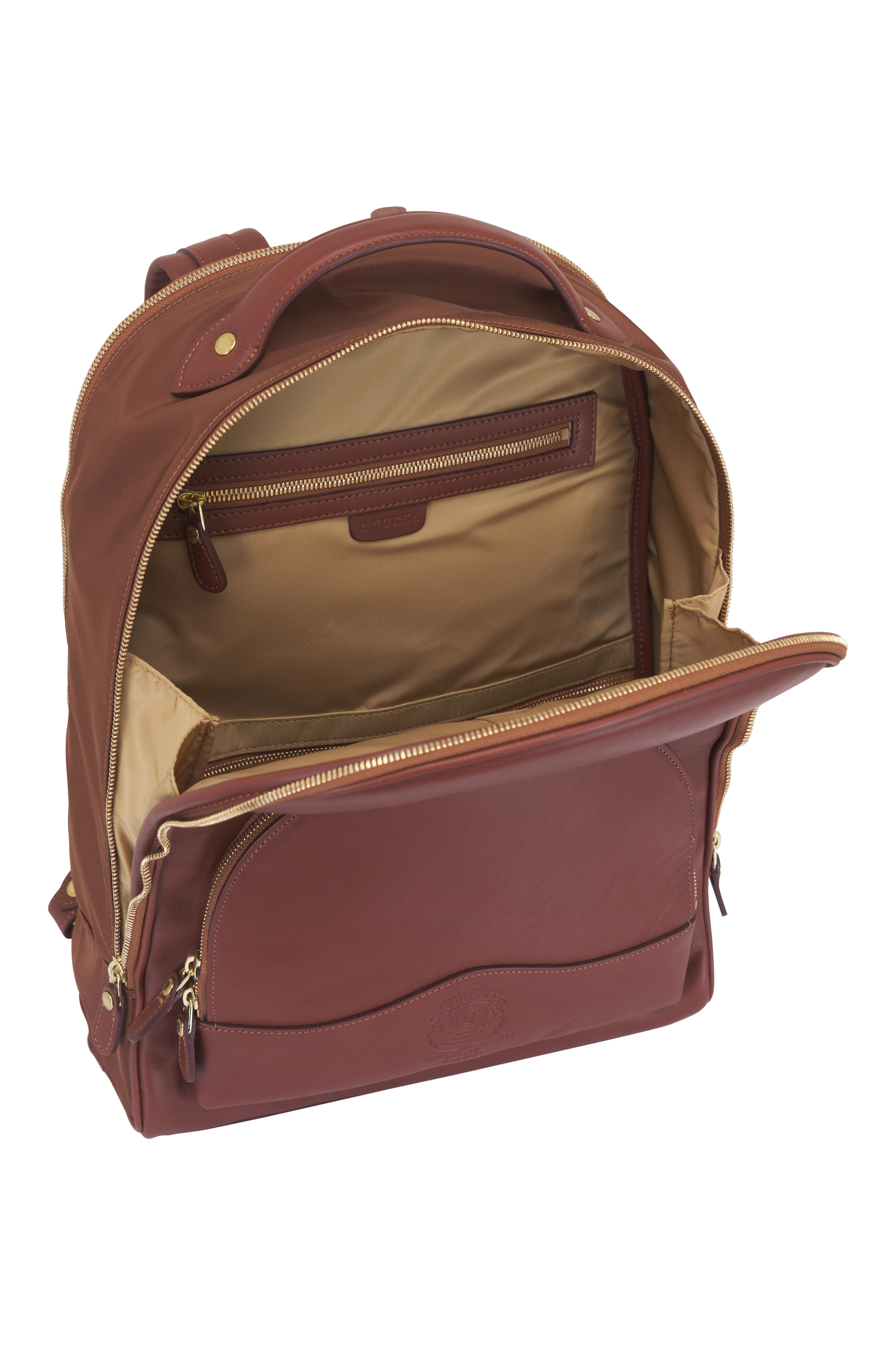 Ghurka - Hudson No. 297 Vintage Chestnut Leather Backpack