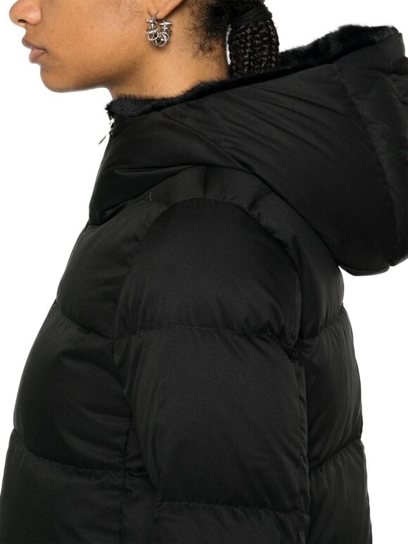 Herno - A-Shape Black Quilted Down Jacket