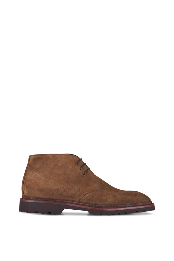 Bontoni - Desert Brown Suede Lug Sole Boot