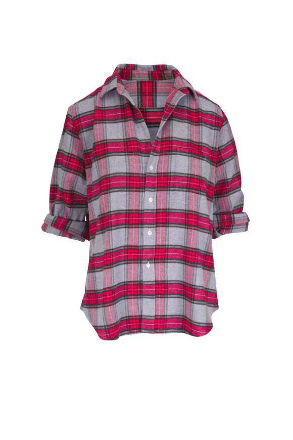 Frank & Eileen Eileen Red & Gray Plaid Relaxed Flannel Shirt