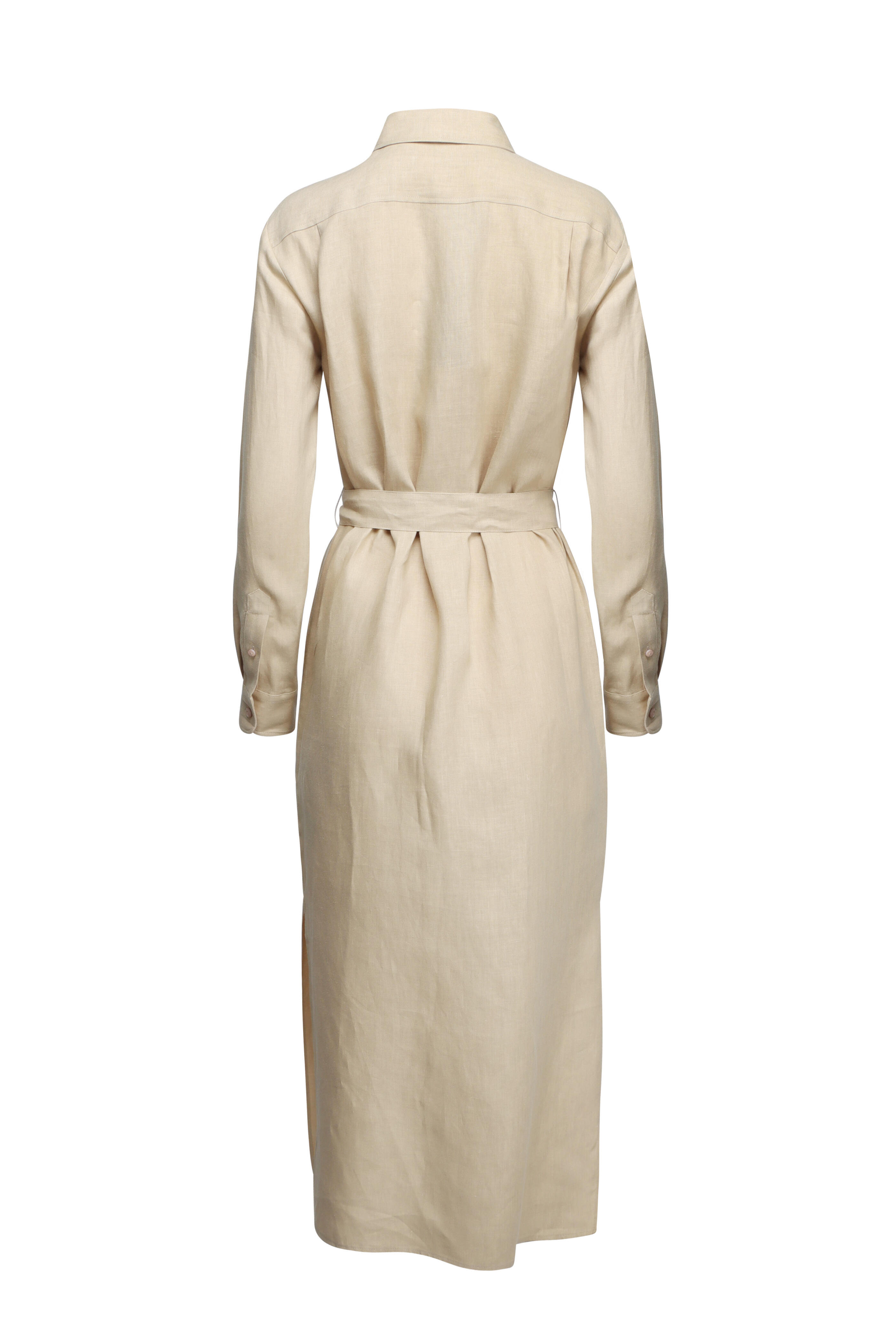 Ralph Lauren - Vicki Light Sand Belted Midi Dress