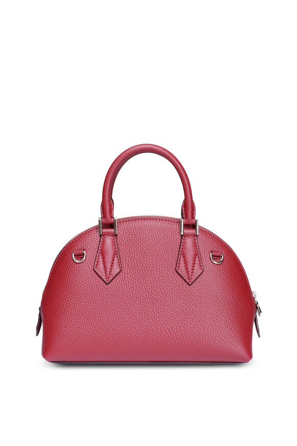 Moreau Paris Small Reina Bordeaux Halfmoon Top Handle Bag - view 2